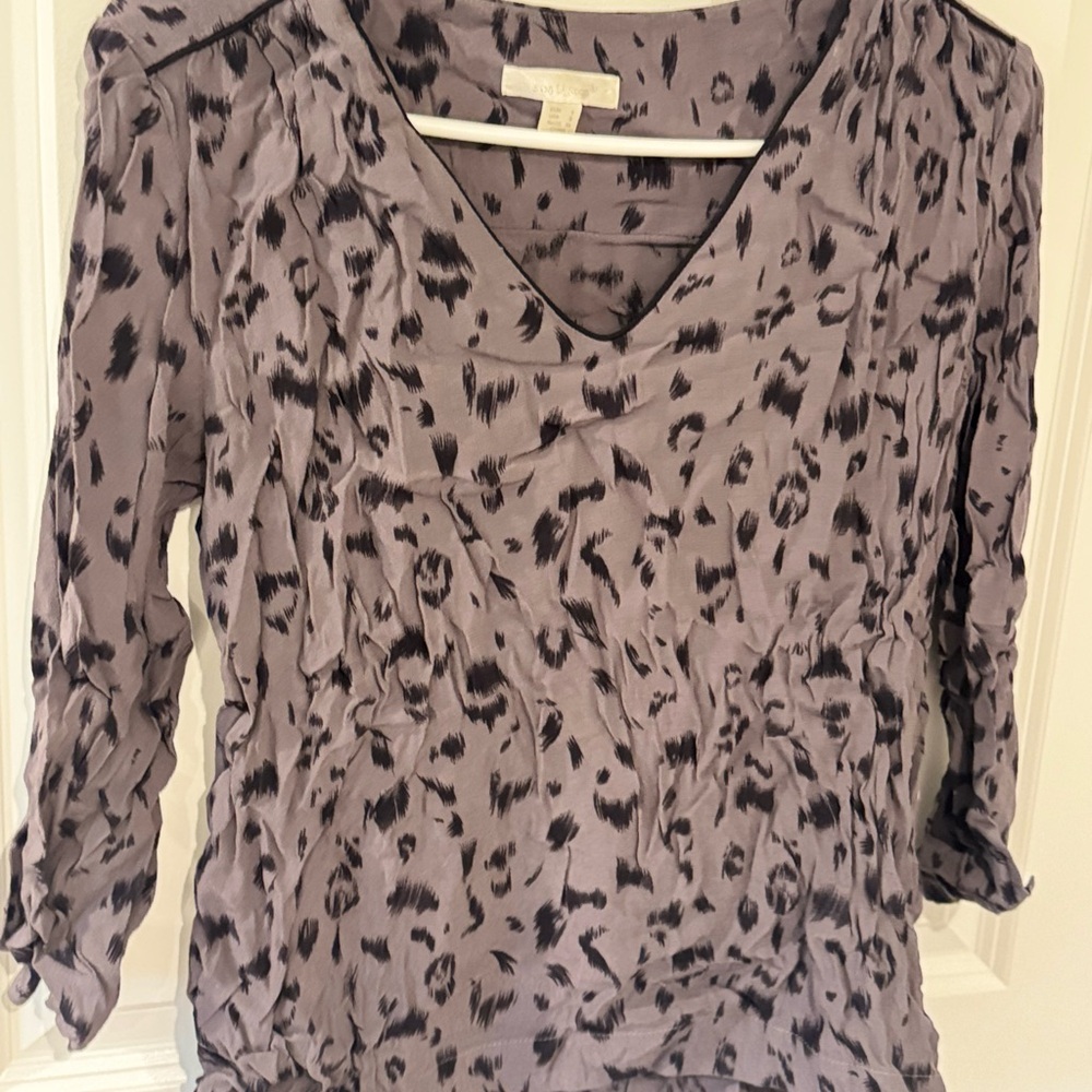 Women's Gray Leopard Print Top from stitch fix